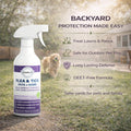 Flea Spray for Home & Pets Plant-Based Repellent with Rosemary Scent 16 Oz