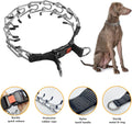 Prong Collar for Large Dogs, Dog Pinch Collar,Dog Choker Collar,High Strength Quick Release Metal Buckle,Comfort Rubber 