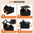 Outdoor Cat House, Weatherproof Pet Shelter for Cats, Durable Cat Bed for Outdoor Indoor, Easy Assembly