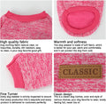 3 Pack Dog Sweaters for Small Dogs Soft Warm Winter Clothes for Puppy & Cat