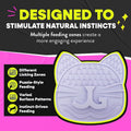 Jackson Galaxy Mmmeow Mat - Slow Feeding Interactive Puzzle Mat for Cats