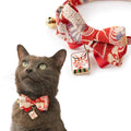 Necoichi Kabuki Charm Bow Tie Cat Collar (Red)