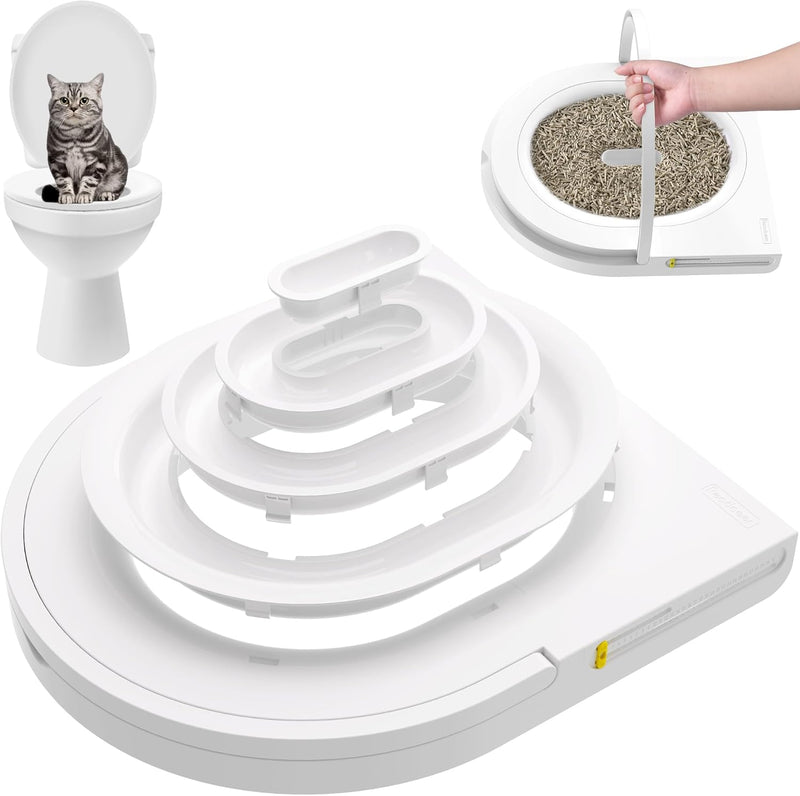 Readaeer Cat Toilet Training Kit - Train Your Cat to Use The Toilet
