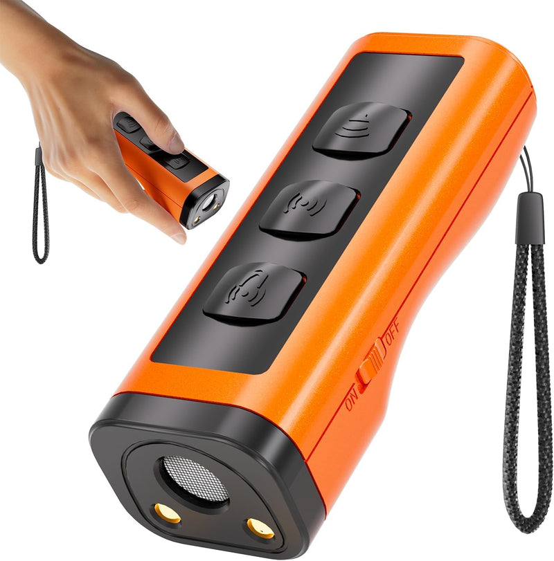 Dog Bark Deterrent Devices Rechargeable Anti-Barking Device for Dogs 50ft Long Range Ultrasonic Correct Your Dog's Bad B
