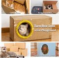 Cat Self Groomer Arch for Cardboard Boxes(Yellow | Refill)