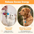 28 Pcs Pet Bells for Dog Cat, Colourful Pet Small Bells with Clasps