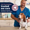 Vetnique Oticbliss Cat & Dog Ear Wipes - Dog Ear Infection Wipes or Dog Ear Cleaner Wipes for Dirty, Waxy, Smelly Ears, Odor Control with Aloe Vera & Salicylic Acid (X-Lg Ear Cleaning Wipes (60ct))