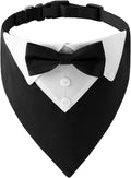 ADOGGYGO Dog Tuxedo Collar, Wedding Dog Bow Tie