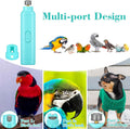 Lasnten 2 Pcs Bird Nail Grinder with Clipper Bird Nail Trimmer File Pet Grooming Tool for Parrot Budgerigars Parakeets M