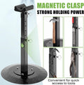 Zonon Farrier Horse Hoof Stand, Black, Metal Round Base