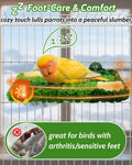 Warm Coral Fleece Bird Perch, Soft & Gentle for Sensitive Feet