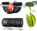 4Pack Betta Hammock Set、 Fish Tank Decor、 Fish Hammock & Hide Tunnel Betta Leaf Pad for Aquarium Decoration, Resting, Hi