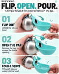 The 2-in-1 Dog Water Bottle & Bowl 2026 New Portable Trave Pet Dispenser Perros Silicone Water Ball Spill Proof Container Design on Walks Walking Hiking Insulat