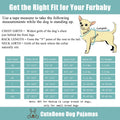 CuteBone Two-Leg Velvet Pet Pajamas Girl Dog Clothes - Soft, Cozy, and Stretchy Boy Pjs for Small, Medium Dogs and Cats Winter Sleepwear Apparel