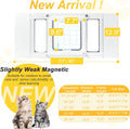 Cat Door for Window,3Min No-Damage Quick Install, Fits 31"-36" Width Windows, No Drilling Required Cat Window Door Insert, Aluminum Frame Pet Door for Window, 4 Lock Modes to Control Pet Access
