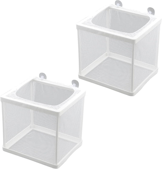 MY MIRONEY 6.3" x 5.63" x 6.22" Fish Incubator Mesh Box Pack of 2