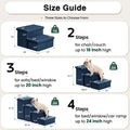 Love's cabin Dog Stairs for High Bed, Foldable Pet Stairs for Small Medium or Large Dogs Puppy with Storage for Bed or C