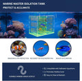 Fish Tank Divider & Breeder Box, Acrylic Aquarium Isolation Hatchery,Orange