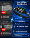 GPS Wireless Dog Fence System, 48H Battery Electric Fence for Dogs