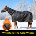 Equoray Horse Fly Sheet Waterproof Rainproof Breathable Sheet with Neck Cover, Lightweight Polyfill for Cool Weather, Pe