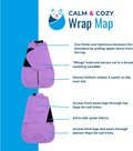 Calm & Cozy® Cat Swaddle Wrap for Anxiety & Handling (Lavender, Med)