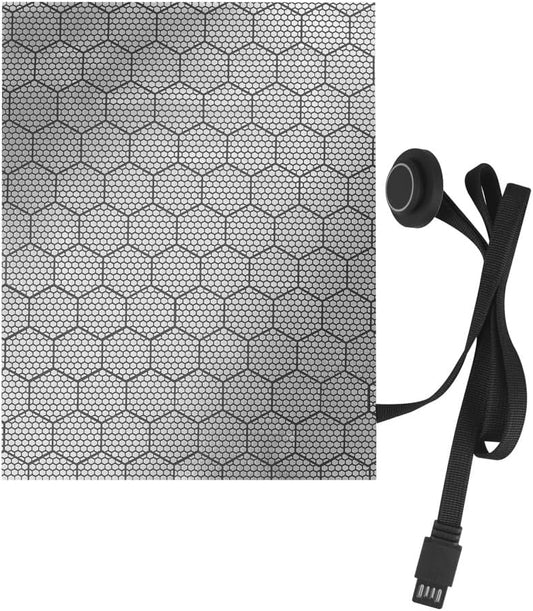MiOYOOW Reptile Heating Pad, USB Under Tank Heating Mat DC 5V 2A Terrarium Warm Mat with 3-Level Adjustable Temperature 