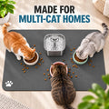 Cat Food Mat, 31.5" x 21.6" Extra Large Absorbent Cat Feeding Mat