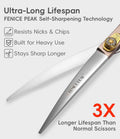 Professional Curved Dog Grooming Scissors 7'' Rose Gold 440C Stainless Steel Pet Cutting Shears Safety Trimming Shearing