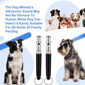 2PCS Dog Whistle to Stop Barking, Dog Training Whistles with Lanyard