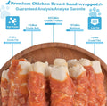 Dog Treats Chicken Wrapped Rawhide Rolls Healthy Dog Chews Long Lasting1 lb/454g (Pack of 2)
