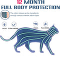 Hitpest Flea and Tick Collar for Cat, 12 Months Protection, Upgraded Version, Soft and Comfortable, Prevents Fleas and Ticks, Includes Tweezers and Flea Comb, 2-Pack