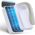 Yaubay Aquarium Magnet Glass Cleaner, Magnetic Fish Tank Cleaner with Algae Scraper, Double Sided Cleaning Scrubber Brus