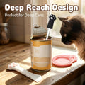 4 PCS Pet Food Can Accessory Set, Reusable Pink Silicone Can Lids with Feeding Shovel and Stainless Steel Spoon for Cat 