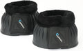Shires Arma Overreach Fleece Bell Boots - Durable Gum Rubber with SupaFleece Trim and Double Velcro Black/Full