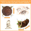 LEFTSTARER Guinea Pig Ferret Rat Hammock Toy Small Animal Cage Accessories Hideout Tunnel & Bunkbed Hammock for Rat Ferr