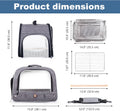 Bird Transport Carrier for Large Bird with Perch Stand Tray and Grate