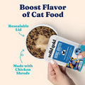 Solid Gold Bone Broth Cat Food Topper, Chicken, Lickable Pouches, 12ct