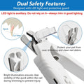 2-in-1 Cat Nail Clipper & Dog Nail Clippers with 2 Led Lights,Claw Clippers with Quick Sensor for Medium Small Dogs Cats,Pets Nail Trimmers & Grinder Quiet with Safety Guard