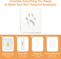 Pearhead Pet Paw Print Photo Frame With Clay Imprint Kit - Wooden Pet Paw Print Frame, DIY Memorial Keepsake for Cats and Dogs, No Mess Clay for Perfect Pawprints, Ideal Home Decor and Gift, Black