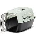 Petmate Pet Porter Fashion Dog Kennel Plastic Crate for Pets 15-20 lbs, Pet Carrier For Home and Travel, Made in USA, 24" L x 14.5" H, Pale Aqua and Black