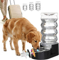RIZZARI 8L Filtered Dog Water Dispenser: Stainless Steel Bowl for Pets