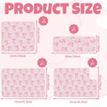 JarThenaAMCS 7 Pcs Bow Ferret Cage Liner Set Ferret Critter Nation Cage Accessories Kit Pink Bowknot Washable Double Uni