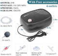 HITOP 10W Powerful Aquarium Air Pump: 4-Outlets 320GPH Air Pump for Fish Tank, Quiet Aquarium Aerator with Completely Ac