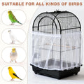 Bird Cage Seed Catcher, Bird Cage Net Cover Seeds Guard, Universal Birdcage Accessories, Blue/Green, Circumference 31.5"