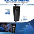 GOZILLA Turtle Tank Filter 74GPH, Low Water Level Turtle Tank 3.5W Fish Tank Aquarium Filters for Small Tanks up to 15 G