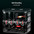 J-star Large Fish Breeder Box for Aquarium Tank, Acrylic Breeding Box for Guppy/Betta/Shrimp/Clownfish, Baby Fish Hatche
