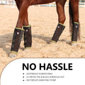 Harrison Howard Loose-Fitting Horse Fly Leggings Breathable, Tear-Resistant Fine Mesh Leg Guards Stay-on Comfortable Fly