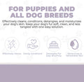4-in-1 Dog Shampoo Dog Shampoo, Conditioner & Detangler - Best Shampoo for Goldendoodles, Poodles & Doodles - for Matted Pet Hair - Made in The USA, 16OZ, Lavender [We Love Doodles]