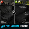 Protect Seats from Mud & Fur - Full Bench Back Seat Cover for Dogs & Kids