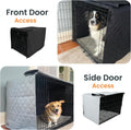 4Knines Quilted Dog Crate Cover – Heavy-Duty, Water-Resistant Fabric for Indoor/Outdoor Use – Durable Travel Cage Cover 